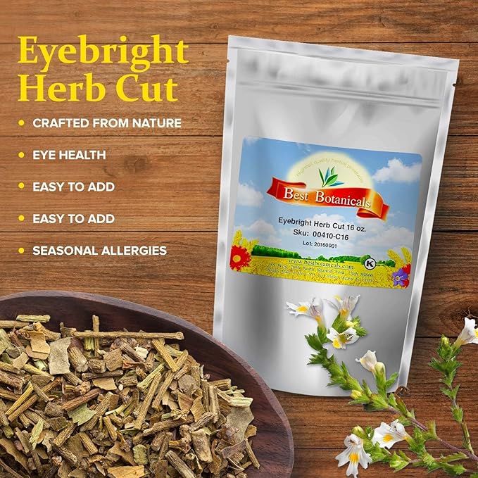 Best Botanicals Eyebright Herb Cut 16 oz.