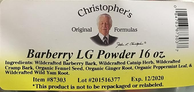 Christopher's Original Formulas Barberry Lg Powder 16 Oz