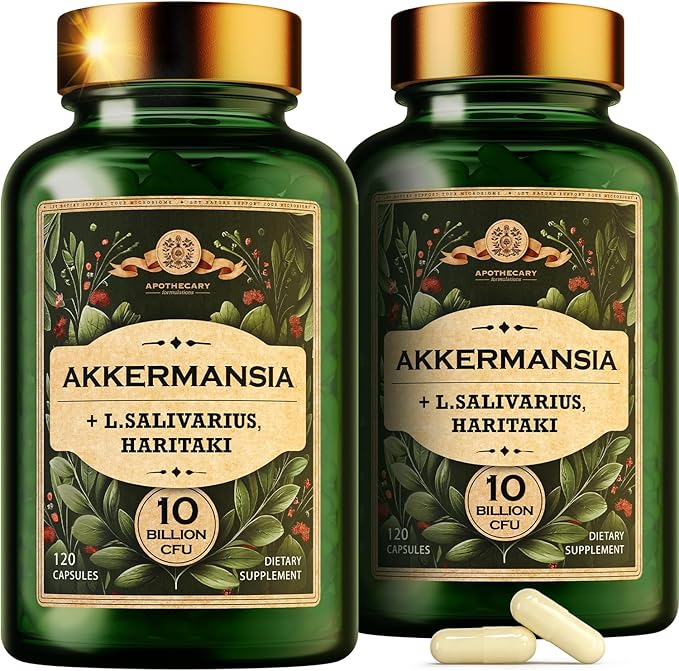Akkermansia Muciniphila Probiotics and Prebiotics w/Lactobacillus Salivarius &amp Haritaki | Fiber Supplement Gut Health &amp Digestive Health | Women Probiotic Akkermansia Light (2)