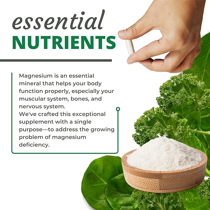 Optimal Health Systems Magnesium | Patented Magnesium Glycinate 432 mg | Supports Muscle Function | Heart Health Support Blend | 90 Capsules