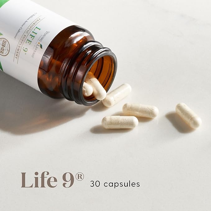 Young Living Life 9 Probiotic Capsules – Daily Digestive Support &amp Gut Health Supplement 9 Probiotic Strains 30 Count