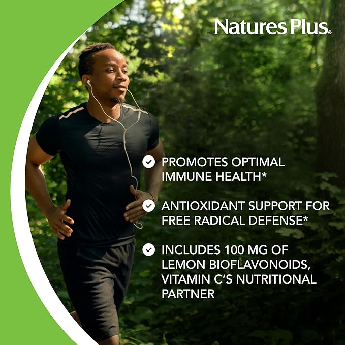 NaturesPlus Liquid Vitamin C - 1000 mg 30 fl oz - with Lemon Bioflavonoids - Vegetarian Gluten Free - 30 Servings