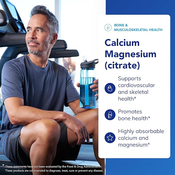Pure Encapsulations Calcium Magnesium (Citrate) - 240 g Calcium &amp 240 g Magnesium - Bone Health Support - Non-GMO &amp Vegan - 180 Capsules