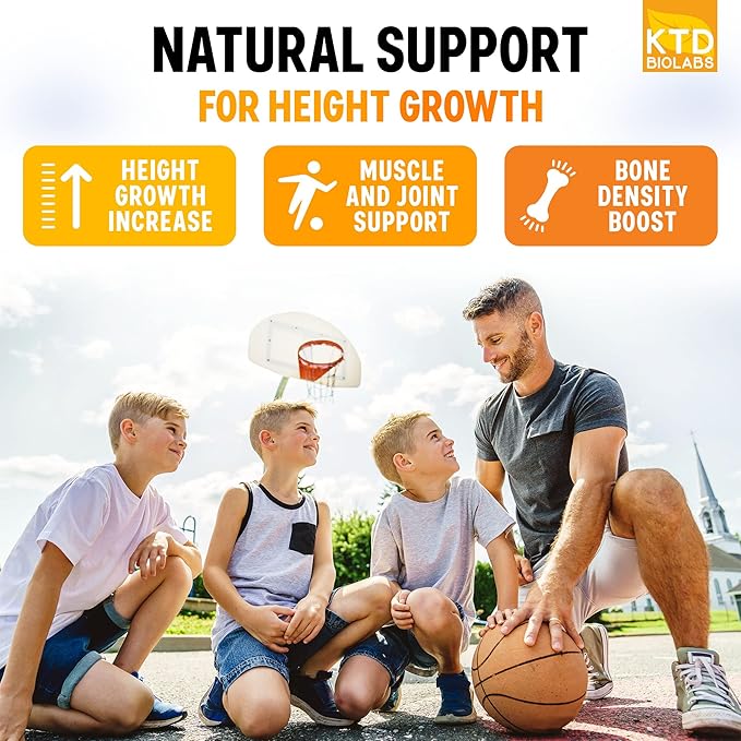 Pack of 2 Height Growth Maximizer - Made in USA - Natural Height Increase Booster &amp Teen Vitamins - Pills to Grow Taller at Any Age - Bone Growth Supplement for Adults &amp Kids