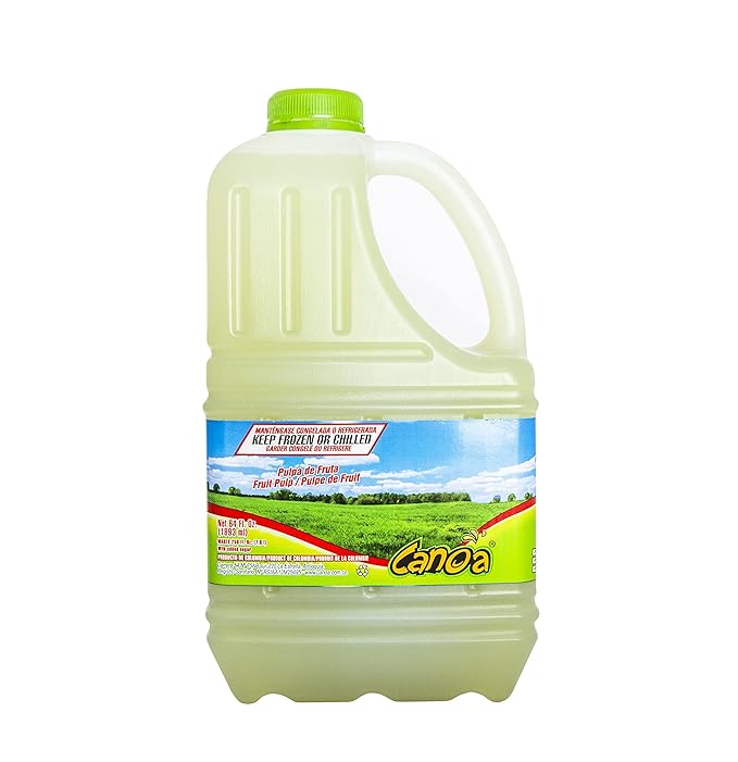 Canoa Fruit Purees | Made with Real Fruit | 64 fl oz | Great for Juices Smoothies Cocktails Desserts Sauces Marinades &amp More (Guanabana/Soursop)