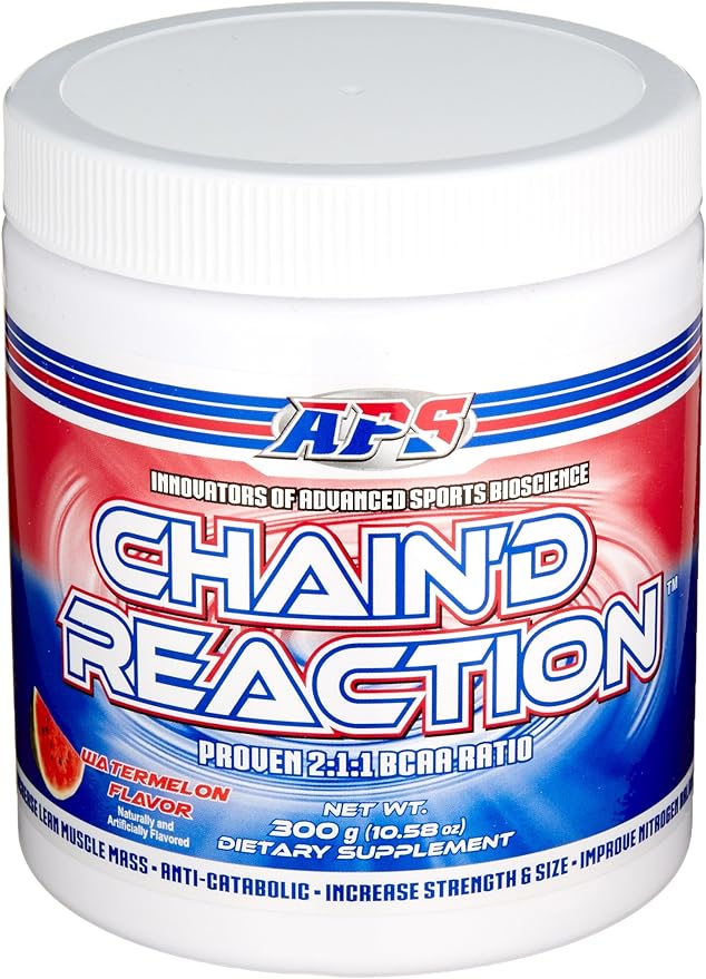 Chain'd Reaction - The Ultimate BCAA Amino Acid Recovery Aid for Muscle Growth Watermelon 300 Gram