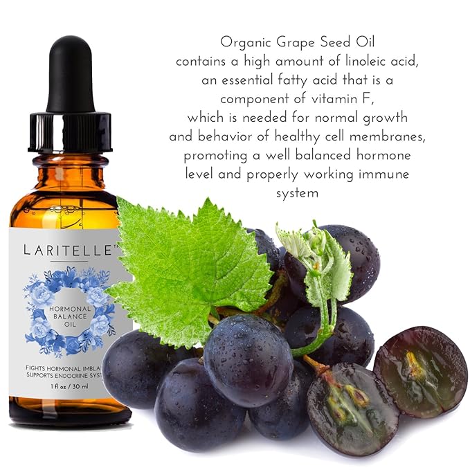 Laritelle Organic Hormonal Balance &amp Thyroid Support Treatment 1 oz | Fights Hormonal Imbalance Supports Endocrine System| Normalizes Hormonal Imbalances of The Thyroid | Rejuvenating Age Defyin
