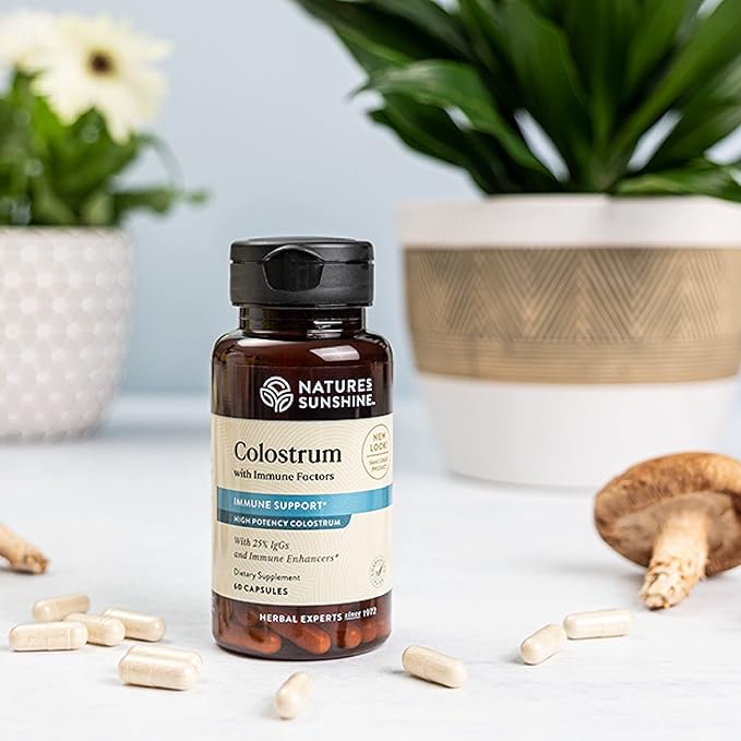 Nature's Sunshine Colostrum with Immune Factors 60 Capsules | Supports the Immune System and Promotes Gastrointestinal Health