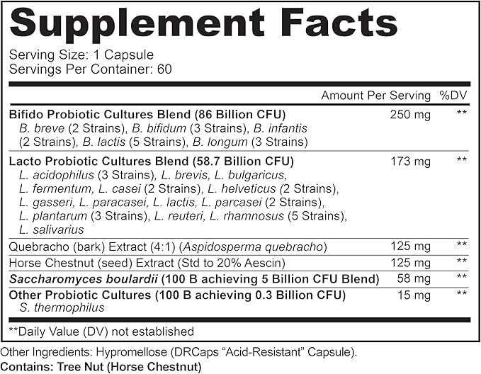LIVELY VITAMIN CO. Great Guts Probiotic - 25 Billion CFU Probiotic - Balance Gut Microbiome GI Tract Inflammation Indigestion Reflux Upset Stomach &amp Diarrhea - 90 Caps