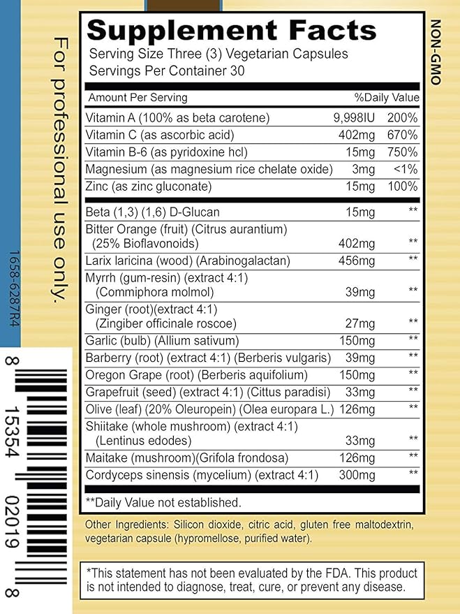 Priority One Vitamins Biotic Extra 90 Vegetarian Capsules - Immune System Support.*