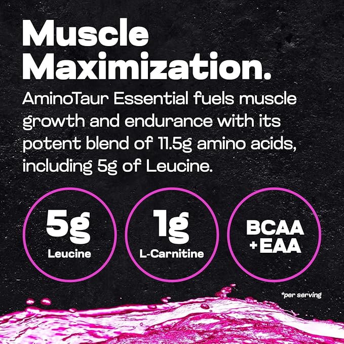 Project AD Aminotaur - Amino Acids with BCAAs Pre Workout Amino Energy BCAA Amino Acids Keto Friendly Coffee Extract Energy Powder (Fresh Squeezed Lemonade)