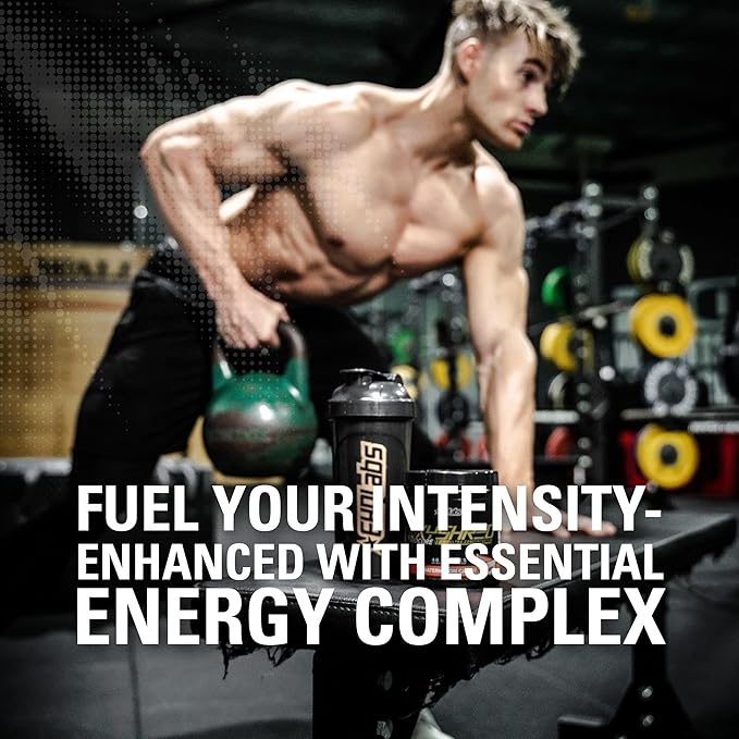 EHP Labs OxyShred Hardcore Super Dosed Pre Workout Powder - Preworkout Powder with L Glutamine &amp Acetyl L Carnitine Energy Boost Drink - 275mg of Caffeine - Grape Bubblegum 40 Servings