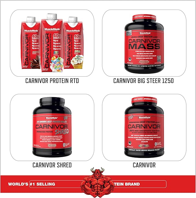 MuscleMeds Carnivor Beef Liver Capsules Energy Production Muscle Recovery Immunity Non-GMO Liver Health Supplement Grass Fed 180 Capsules