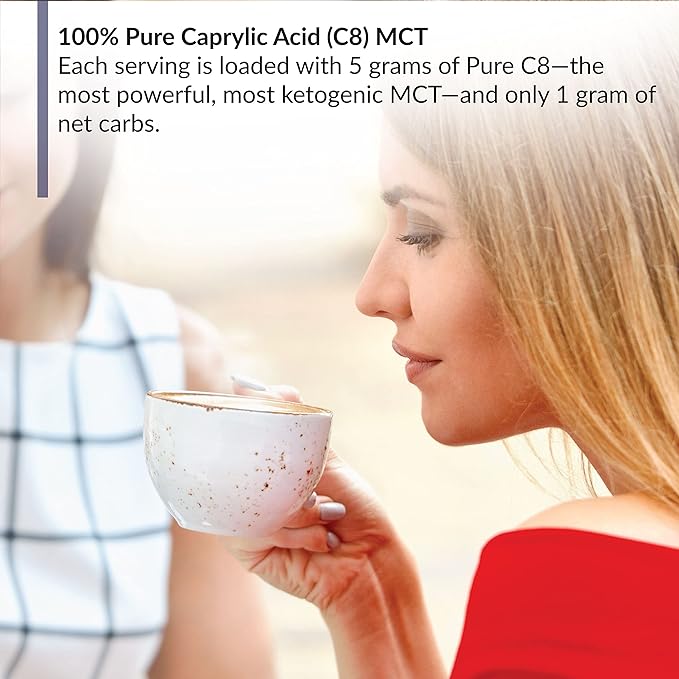 BioTrust Keto Elevate Pure C8 MCT Oil Powder (Hazelnut) BlenderBottle Bundle
