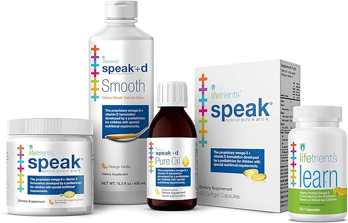 Lifetrients Speak – 60 Softgels – Pediatrician Formulated to Support Children with Special Nutritional Requirements – Enhanced with Omega-3 Vitamin E’s Vitamin D &amp Vitamin K’s