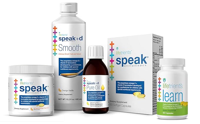 Lifetrients – Speak+D Smooth – Orange Vanilla – 15.2 oz – Pediatrician Formulated to Support Children with Special Nutritional Requirements – Omega-3 &amp Vitamins E’s K's &amp D