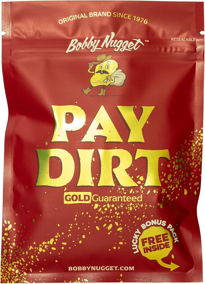 Gold Paydirt | Gold Rush Panning Concentrates unsearched &amp Added | Gold Prospecting Pay Dirt + Guaranteed Lucky’s Bonus Bag
