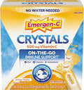 Emergen-C Crystals On-the-Go Emergen-C Immune Support Supplement with Vitamin C B Vitamins Zinc and Manganese Orange Vitality - 56 Stick Packs