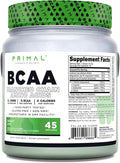 Primal BCAA Powder Great Ape (45 SERV) (Green Apple Flavored) - 0 g Carbs 0 Calories 7g BCAA Per Serving
