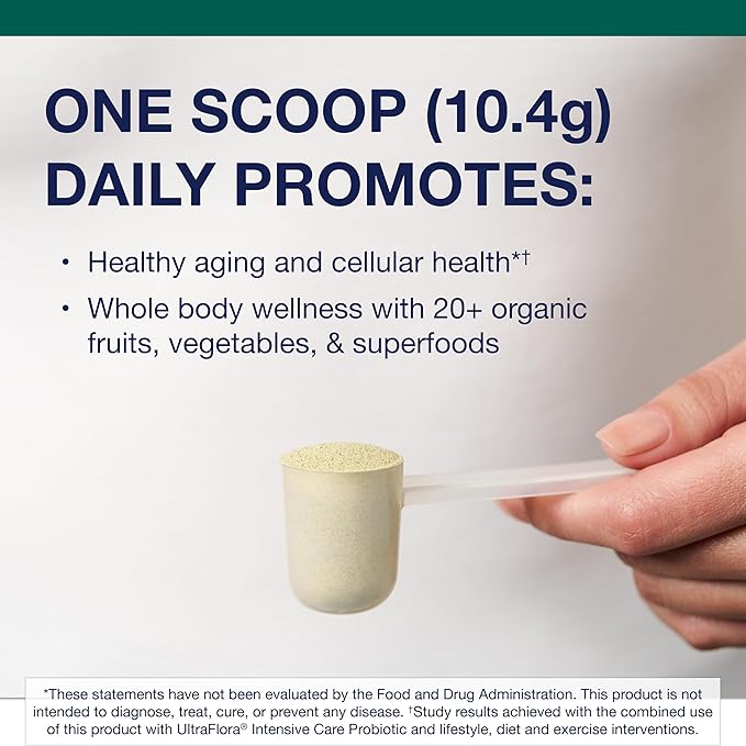 Metagenics PhytoMulti Superfoods - Organic Fruit &amp Vegetable Superfood Powder Blend - for Overall Wellness &amp Immune System Support - Tropical Fruit Flavor - 29 Servings - 10.58 Oz