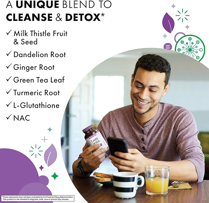 Bluebonnet Nutrition Liver Detox Liver Health* Antioxidant Protection* Soy-Free Gluten-Free Kosher Certified Non-GMO Dairy-Free 60 Vegetable Capsules 60 Servings