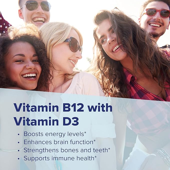 Superior Source NO Shot Methylcobalamin B-12 5000 mcg with D3 5000 IU - Energy &amp Heart Health Supplement - Multivitamin with Vitamin D3 for Bone Support - 100 Instant Dissolve Tablets