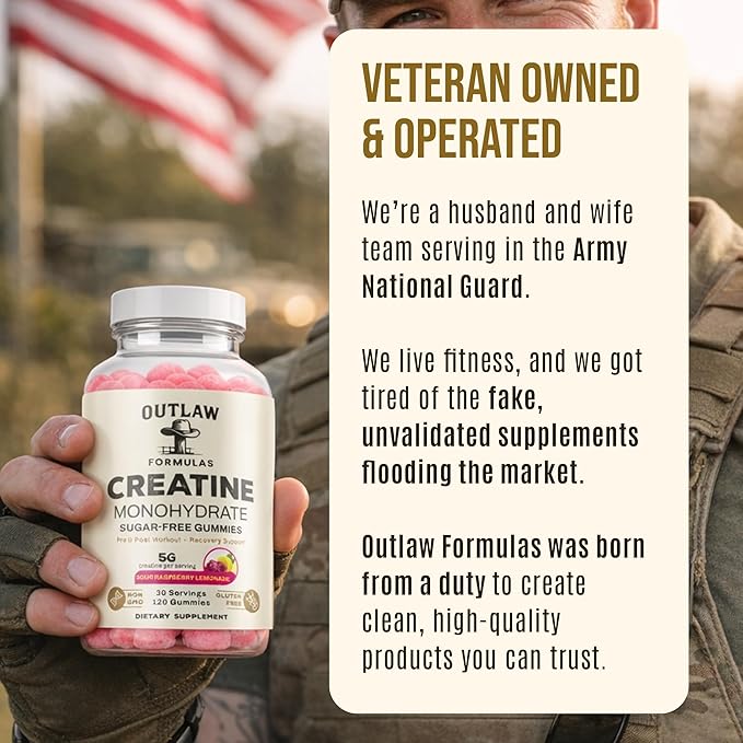 Creatine Gummies - Creatine Monohydrate 5g for Muscle Strength Recovery &amp Cognitive Support - Zero Sugar Made in USA Vegan Non-GMO - Sour Raspberry Lemonade - 120 Count