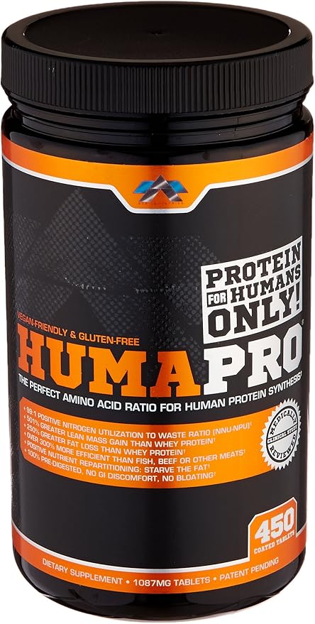 ALR Industries HumaPro Essential Amino Acid Formula | EAA Protein Supplement | Supports Muscle Recovery &amp Performance | Vegan Gluten Free | | 450 Tablets | 90 Servings