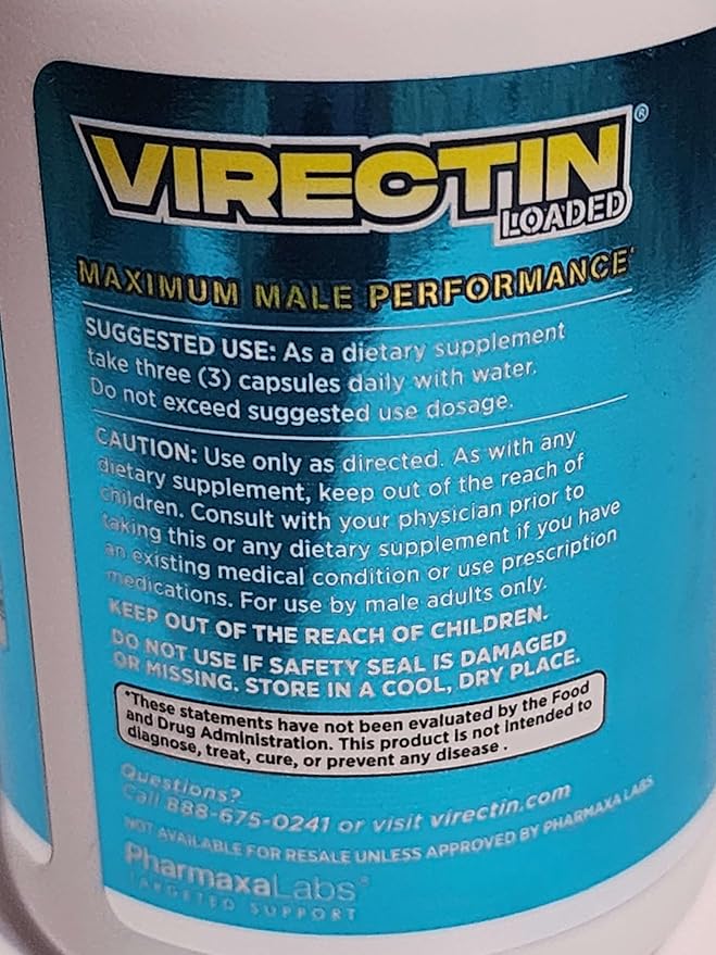 Virectin Loaded 90 Capsules (1 Bottle)