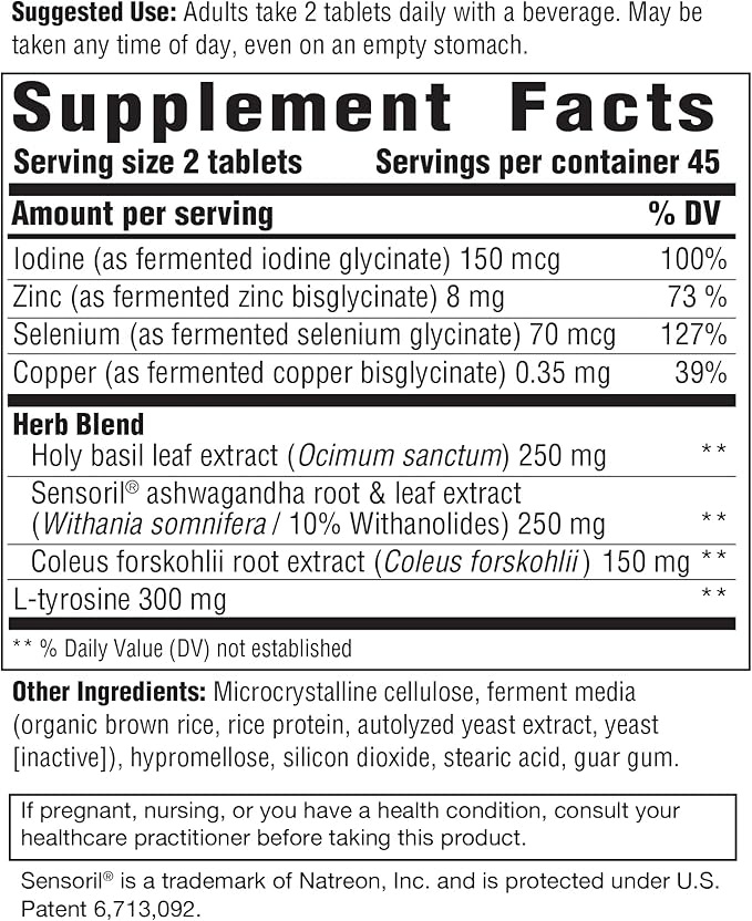 INNATE Response Formulas Thyroid Response Complete Care - Made With Ashwagandha - Maintains Optimal Thyroid Balance and Function - Vegetarian Gluten-Free Non-GMO - 90 tablets (45 Servings)