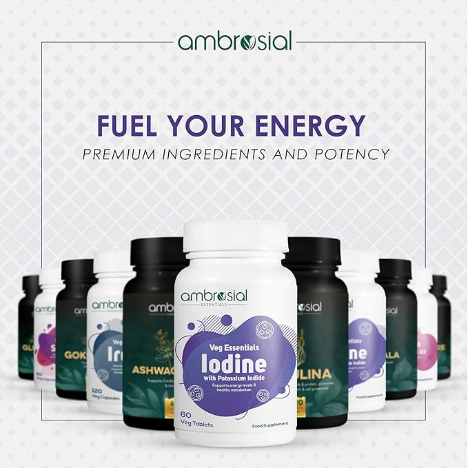 AMBROSIAL Iodine 5000mcg Tablets (Pack of 2-120 Tablets)