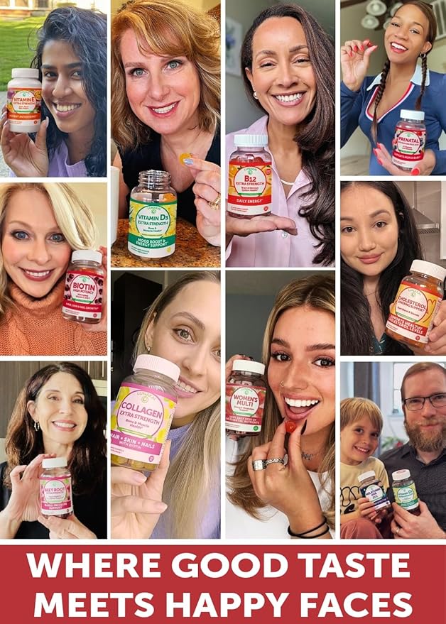 Lunakai USA Made Womens Multivitamin Gummies - Delicious Daily Dose with 16 Multi Vitamins for Women - Energy &amp Immune Support Non-GMO - 3 Pack