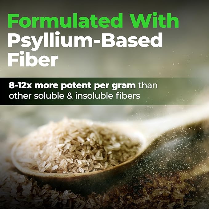 Species Nutrition Fiberlyze Fiber Supplement Psyllium Based Soluble &amp Insoluble Fiber Powder for Healthy Colon Digestive Functions (Mango 30 Servings)