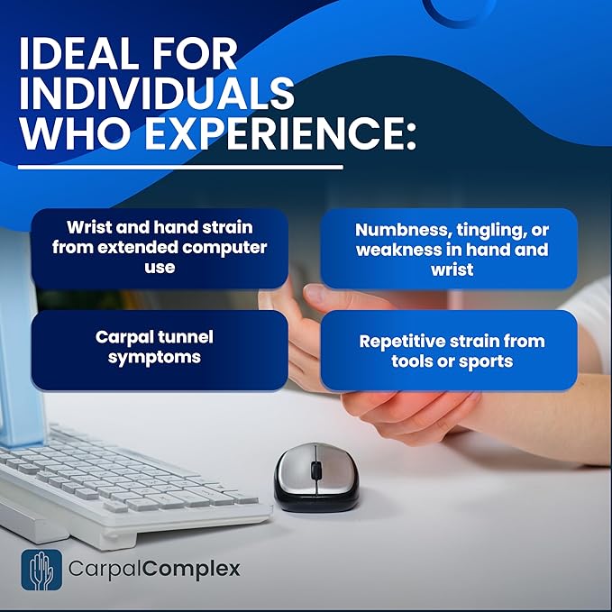 Carpal Complex – Carpal Tunnel Nerve Support Supplement – Alpha Lipoic Acid + B Complex – Helps Reduce Tingling &amp Numbness – 120 Capsules