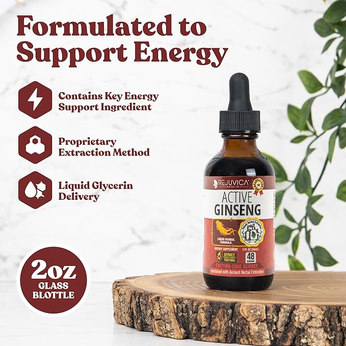 Rejuvica Health Vitaliver + Active Ginseng - Advanced Liver &amp Energy Support Bundle - Liquid Delivery for Better Absorption - Milk Thistle Chanca Piedra Artichoke Dandelion &amp More!