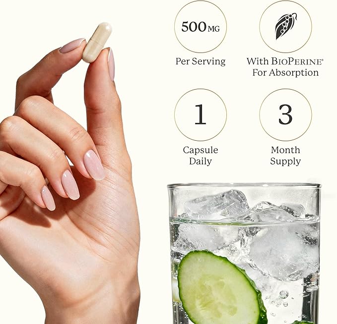 Calcium D-Glucarate | 500mg | CDG for Liver Detox and Cleanse Hormone Balance and Menopause Support | Calcium Supplement | Vegan Non-GMO &amp Third-Party Tested | 90 Capsules (3-Month Supply)