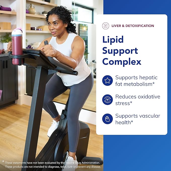 Pure Encapsulations Lipid Support Complex - Liver Supplement to Support a Healthy Liver &amp Lipid Metabolism Levels - Helps Manage Oxidative Stress* - Gluten-Free &amp Non-GMO - 60 Count (30 Servin