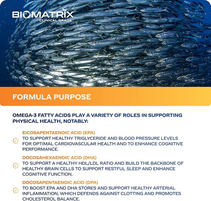 Support Omega EPA DHA Omega 3 Fish Oil Supplement - Cardiovascular Musculoskeletal Support (120 Gel Capsules)
