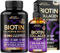 NUTRAHARMONY Biotin Collagen Hyaluronic Acid Capsules &amp Liquid Biotin Collagen Drops