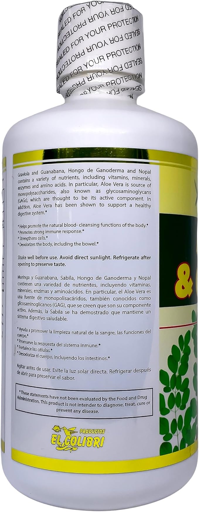 Moringa and Guanabana Liquid Dietary Supplement 32 floz