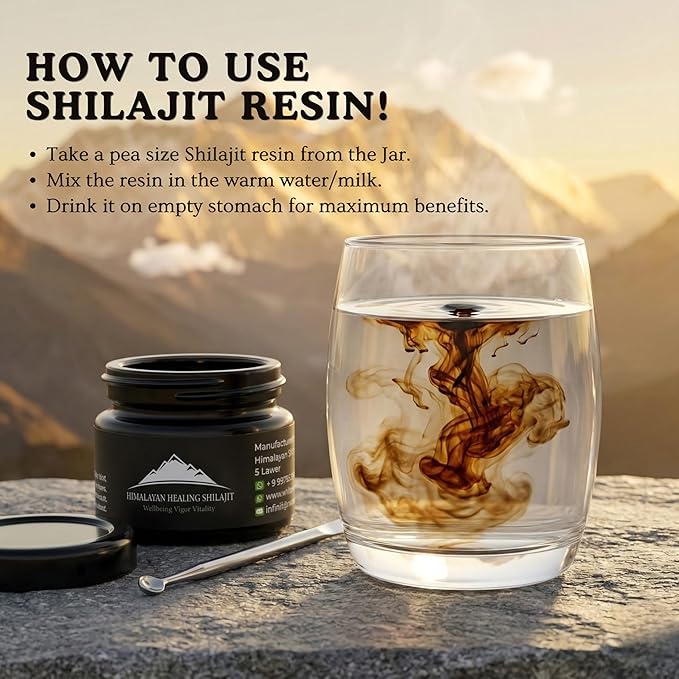 Gold Grade Himalayan Shilajit Resin For Men &amp Women | 500MG Max Potency | Lab Tested 100% Organic Shilajit With 85+ Trace Minerals &amp Fulvic Acid For Focus Energy And Immunity 30 Gram