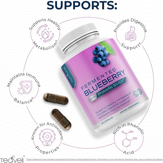 Teaveli Citicoline &amp Blueberry Capsules