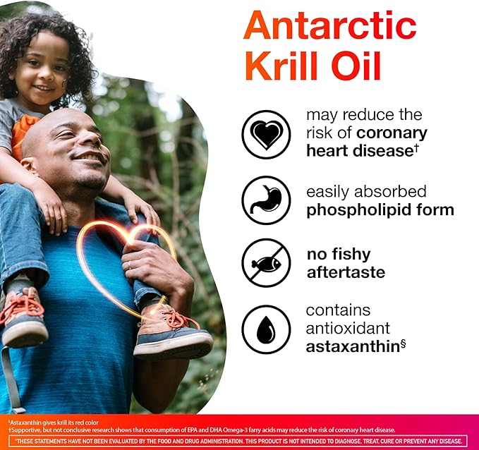 MegaRed - Omega-3 Krill Oil 350mg Softgels (130 Count in A Bottle) EPA &amp DHA Omega-3 Fatty Acids with No Fishy Aftertaste Unlike Fish Oil Contains Antioxidant Astaxanthin