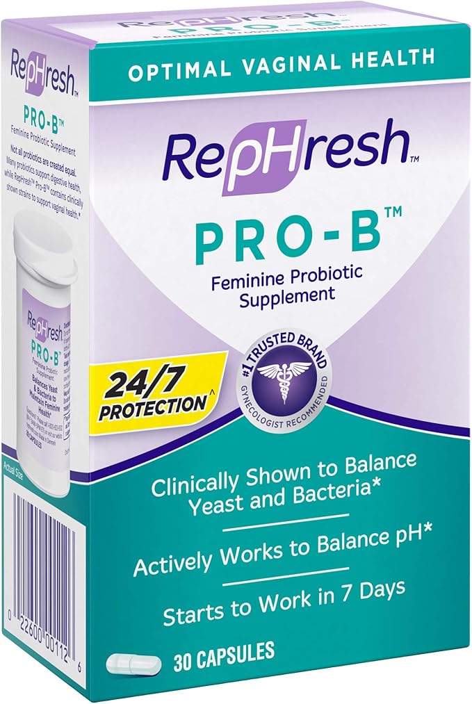 RepHresh Pro-B Probiotic Supplement for Women 30 Oral Capsules