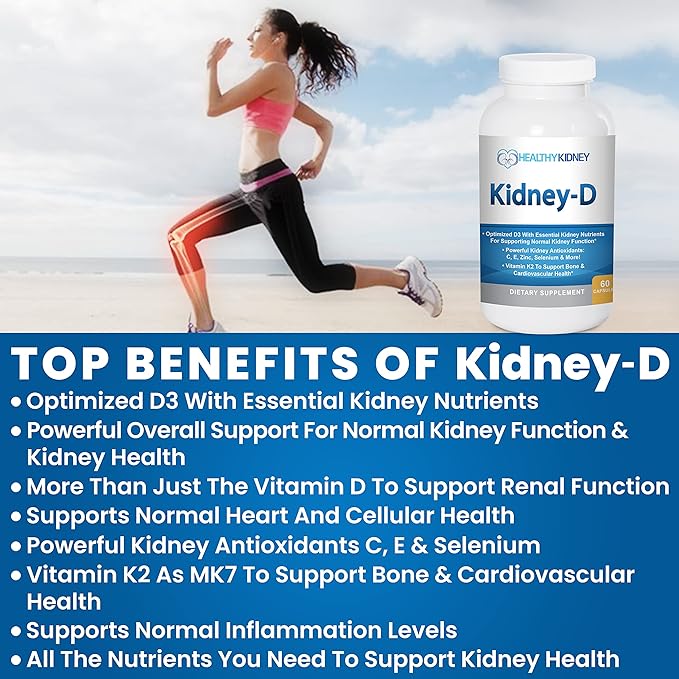 Kidney Restore Kidney Cleanse and Kidney Health Supplement + Kidney-D Supplement