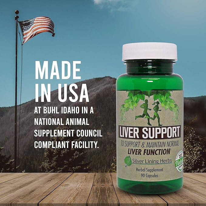 Silver Lining Herbs Liver Support - Herbal Support to Help Maintain Liver Health - Natural Liver Care to Support Immune System and Allergies - 90 Capsules