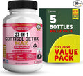 27-in-1 Cortisol Detox Max for Women Extra Strength Deep Calm &amp Stress Support 60 Capsules 30-Day Supply (5)