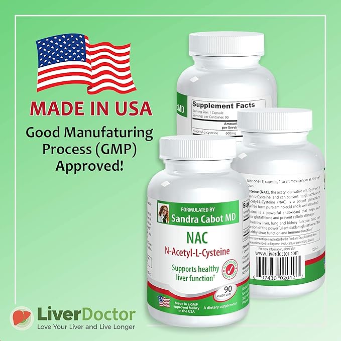 NAC 600 mg Capsules - N Acetyl Cysteine 600 mg (90 Capsules)
