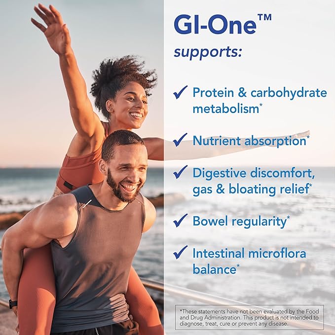Patient One GI-One | Supplement to Support Food Metabolism and Nutrient Absorption* | with Digestive Enzyme Complex and More | 90 Capsules