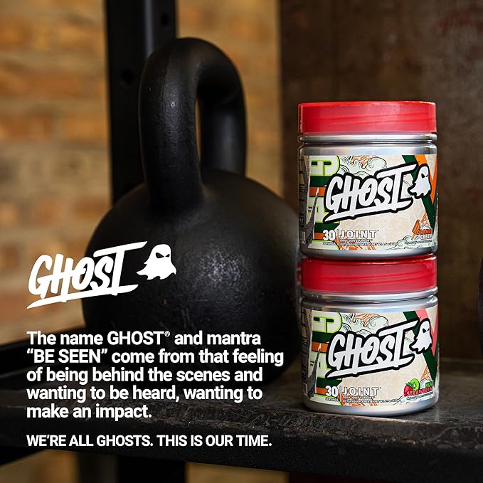 GHOST Joint Supplement Kiwi Strawberry (30 Servings) - Daily Joint Maintenance Supplement for Men &amp Women - Glucosamine HCL Chondroitin Sulfate &amp Curcumin - Cartilage Bones &amp Joint Supp